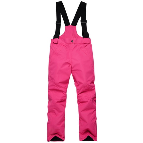 Épaississez les Pantalons de Ski d'Hiver et de Snowboard Imperméables pour Enfants Couleur: Rose Rouge Taille: XL