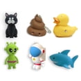 thumbnail image 4 of Llavero con luz LED audible, linterna colgante, gatito, astronauta, vaca, estiércol, pato, tiburón, 4 of 6