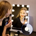 thumbnail image 2 of Makeup Mirror,Dressing Table Mirror With Lights, Makeup Mirror With Lights Bulbs,12 LED Lights Vanity Mirror With Touch Contr, 2 of 5