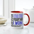 thumbnail image 4 of CafePress - Survivor 4 Prostate Cancer Shirts And Gifts Large - 11 oz Ceramic Mug - Novelty Coffee Tea Cup, 4 of 4