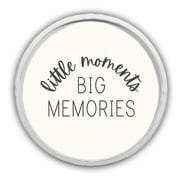 Creative Products Little Moments Big Memories 20 x 20 Round White Framed Print