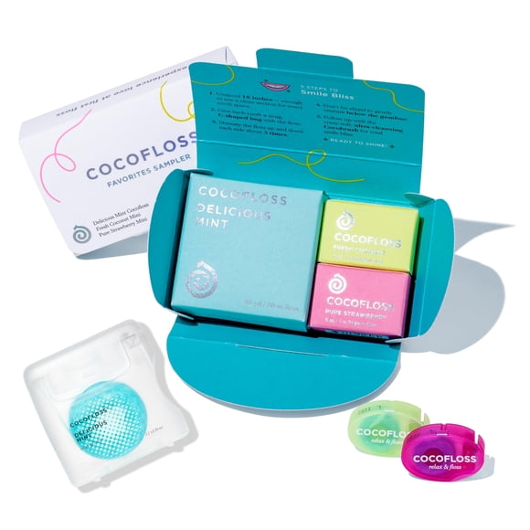 Hilo dental Cocolab Cocofloss Favorites Sampler vegano