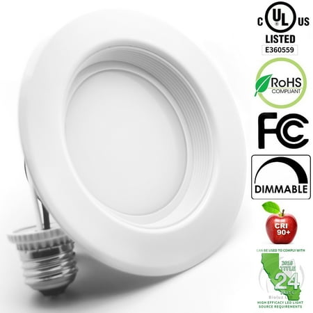 

4 Inch LED Recessed Light Fixtures 90 CRI Dimmable UL-Listed CEC JA8 Title 24