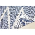 thumbnail image 2 of Pasargad Home Simplicity 8' x 10' Hand-Woven Cotton Navy/Ivory Rug - All Ages, Indoors, 2 of 5