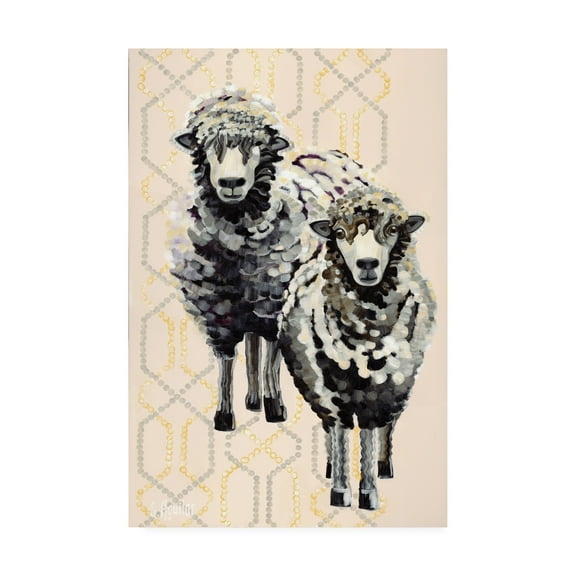 Trademark Fine Art 'Woolly Two' Canvas Art by Stephanie Aguila
