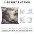 thumbnail image 5 of BCIIG Highland Cow Throw Pillow Covers Cow Pillows Decorative Throw Pillows Cow Decor for Bedroom Decor Highland Cow Bedding Soft Flannel Fluffy Couch Pillow Covers for Sofa Living Room Office 18x18in, 5 of 5