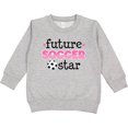 thumbnail image 2 of Inktastic Future Soccer Star Girls Toddler Sweatshirt, 2 of 4