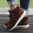 thumbnail image 4 of Womens Winter Laced-Front Ankle Boots,Warm Casual Fashion Comfortable Shoes, 4 of 11