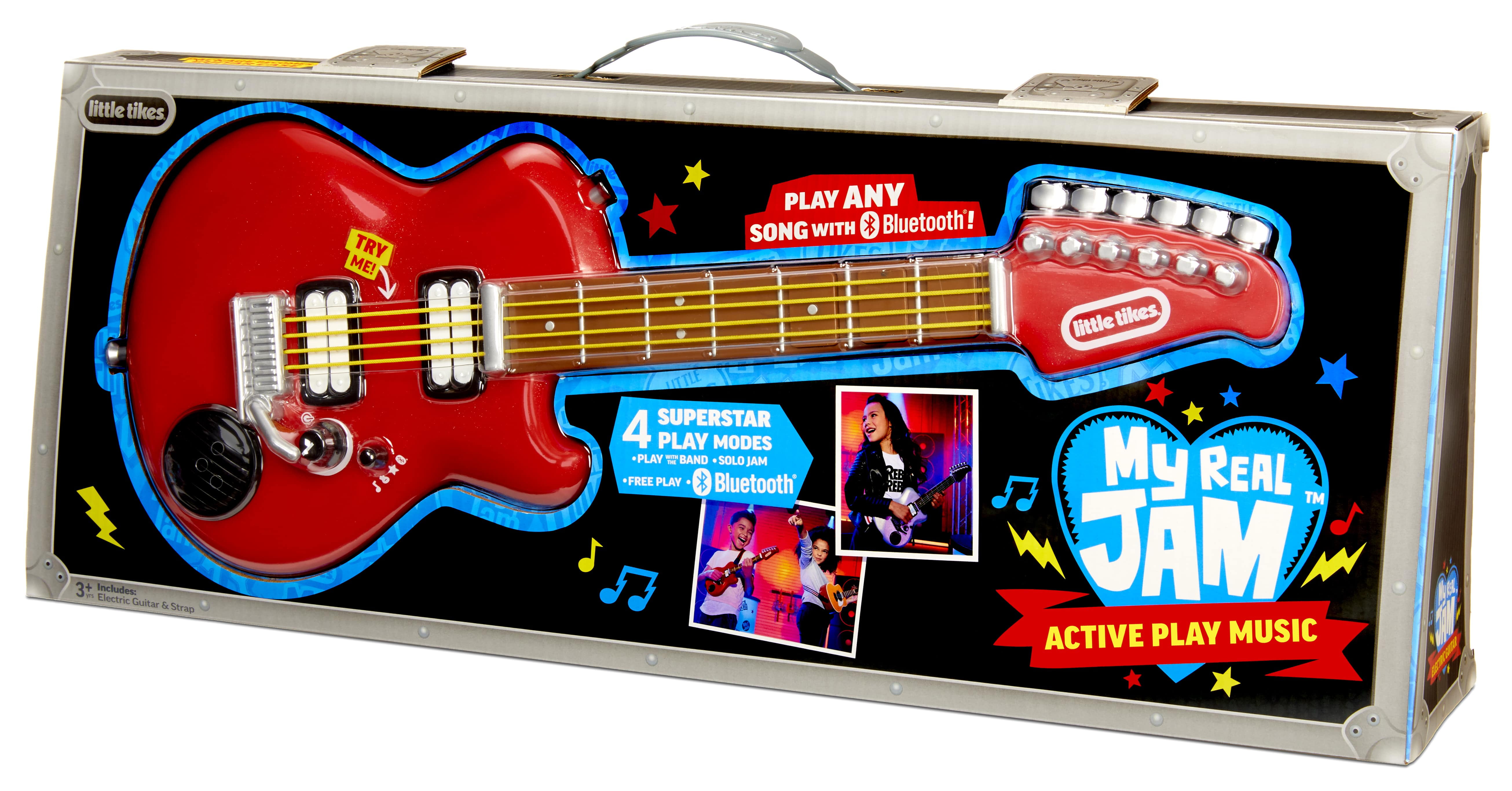Little Tikes My Real Jam Electric Guitar, Toy Guitar with Strap 