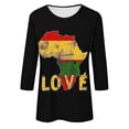 thumbnail image 5 of Black History Month Gifts Tbopshirt Black History T-Shirts for Women,Graphic Plus Size Tops,Pullover Printed Casual Round Neck Shirts,S-XXXXXL,Womens Fashion, 5 of 5
