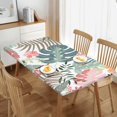 thumbnail image 2 of YFYANG 5FT Rectangular Table Cloth, Waterproof Polyester Colorful Vintage Floral Graffiti Table Cover, Indoor Outdoor Decorative Tablecloths with Elastic Edge, 2 of 8