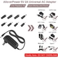 thumbnail image 4 of shiyou-DC 5V 2A 2000mA Alimentation Cordon Chargeur Multi-Tips Adaptateur Secteur 10W avec 8 Connecteurs de Commutation Multiples Sélectionnables pour Boîtier TV Lumières LED Bandes Tablettes Webcam Caméra Haut-Parleur Routeur Transformateur, 4 of 4