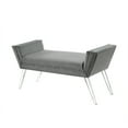 thumbnail image 4 of Inspired Home Turner Contemporary Bedroom Bench, Grey, 4 of 8