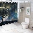 thumbnail image 7 of Orinice Stars Bathroom Shower Curtain Set with Hooks, Colorful Luxurious Fabric, Waterproof, Easy Installation 69x72, 7 of 7