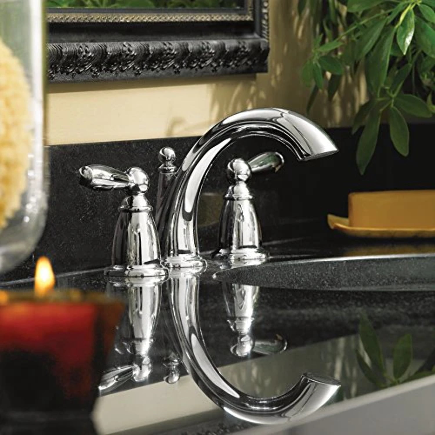 Moen T6620 Chrome two-handle bathroom faucet