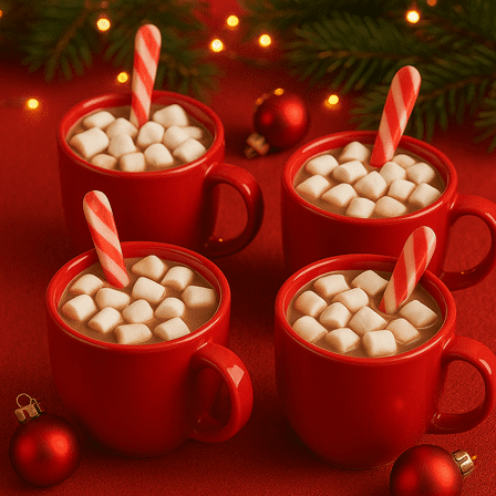 Peppermint Candy Cane Spoons, 6-Count Box, Peppermint Flavored