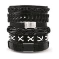 thumbnail image 5 of Pulsera Ajustable Vintage Cuero Brazalete Multicapa,kit 26pc Belug Café, 5 of 5