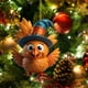 thumbnail image 1 of Cute Rooster Car Pendant Home Tree Decoration Christmas Tree Ornament Home Decor, 1 of 5