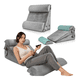 thumbnail image 5 of Juego De 4 Almohadas Ajustables De Cuña Para Cama Malubero, GRIS CLARO, 5 of 5