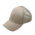 thumbnail image 2 of Femmes Anti Soleil Mesh Réglable Sport Chapeau de Queue de Cheval Coton Casquette de Baseball, 2 of 7