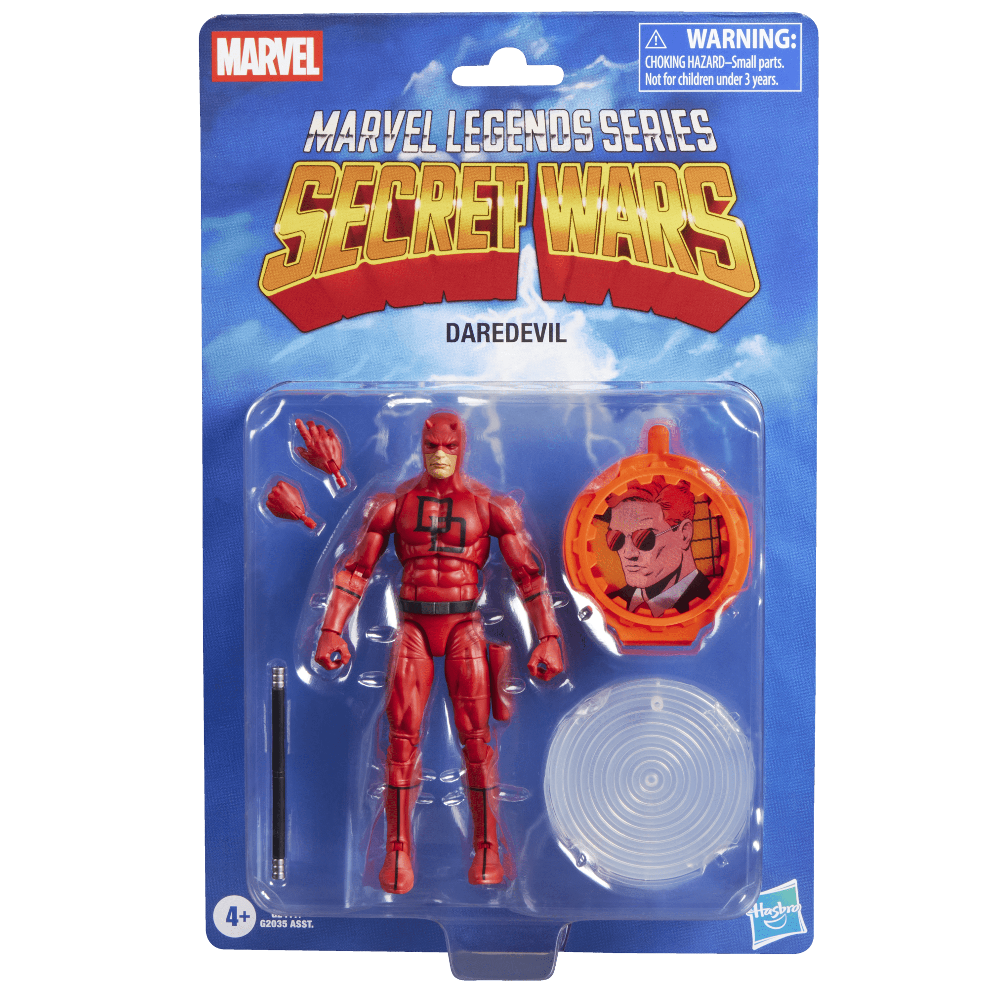 Marvel Legends Series Secret Wars Daredevil, Retro Marvel Comics Collectible Action Figure (6”)