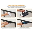 thumbnail image 5 of Bostitch Konnect Under Desk Drawer for Organization, Self-Adhesive Organizer, Under Desk Storage, Black, Pack of 2, 5 of 11
