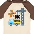 thumbnail image 4 of Inktastic Im Gonna Be a Big Brother- truck and crane Boys Long Sleeve Baby Bodysuit, 4 of 5