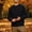 Black, variant on WRFWUL Mens Cable Knit Sweater Textured Long Sleeve Crewneck Pullover Warm Winter Casual Thick Top