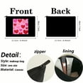 thumbnail image 5 of Pratyus Tote Bag Pink Love Cosmetic Bag for Women Friends Hearts Pink Art Travel Essentials Ladies Accessories Black, 5 of 6