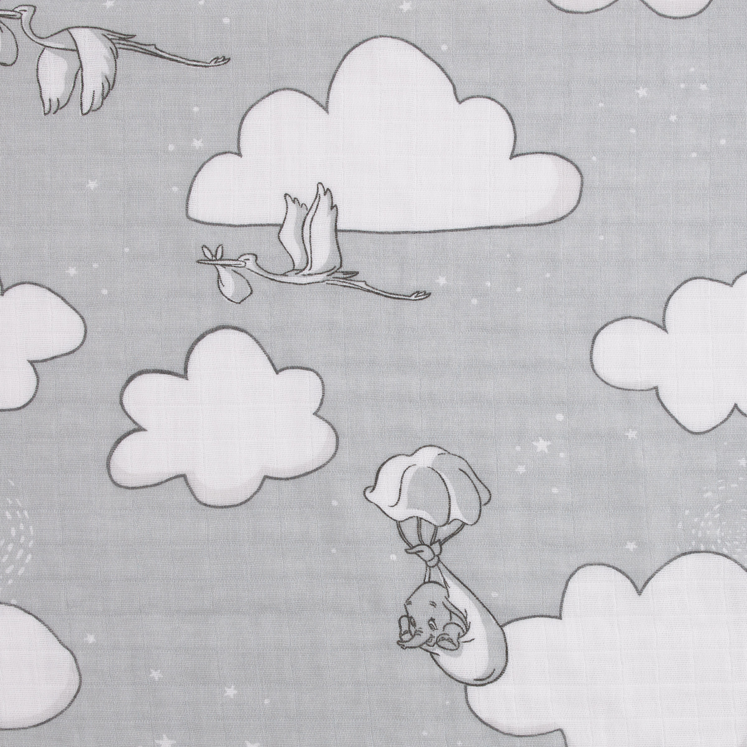 Disney Dumbo 3 Piece Muslin Swaddle Baby Blankets
