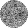 thumbnail image 1 of Ahgly Company Indoor Round Persian Gray Traditional Area Rugs, 5' Round, 1 of 1