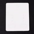 thumbnail image 2 of 100 pc Paper Jewelry Display Cards for Hanging Earring Display Rectangle with Tree White 50x40x0.3mm Hole: 5.3mm, 2 of 2