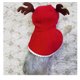 thumbnail image 4 of Mascota perro gato con sombrero cachorro invierno con capucha chal cubierta chal para Navidad, S Rojo Verde RV011031-01214SDJ, 4 of 5