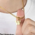 thumbnail image 5 of Initial A-Z Letter Pendant Necklace for Men 18K Gold Plated Capital Initial Necklace Cuban Link Chain 4mm 20 Inch Jewelry Gift, 5 of 8