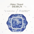 thumbnail image 3 of Spode Blue Italian English Bread and Butter Plate, Dessert and Appetizer Plate, Square Blue and White Plate, Measures 11-Inches, Dishwasher and Microwave Safe, 3 of 7