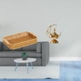 thumbnail image 2 of Cestas de almacenamiento,Cestas de almacenamiento de cocina tejidas con asas hechas a mano,Cestas de pan redondas Bandejas para servir Rectángulo,Quemador de incienso árabe,Quemador de, 2 of 8