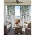 thumbnail image 6 of Green Eucalyptus Leaves Blackout Curtains for Bedroom Living Room Darkening Curtains 84 Inch Length 2 Panels Set Summer Botanical Weeping Watercolor Window Curtain Window Treatment Drapes 42"x84", 6 of 9