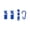 Blue, variant on Nieyigj Tall Stair Gauges for Framing Square with Holder Carabiner Stair Guages Knobs Tool for Circular Saw Metal Stair Stringer Layout Tool for Carpentry Squares Stair Rafter Gauge Clamps Blue