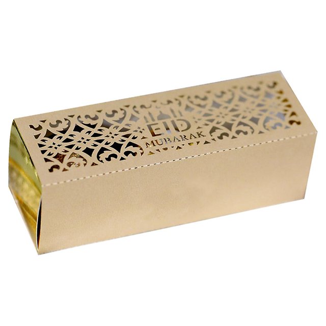 100 Uds. Caja de dulces Eid Mubarak Cajas de Regalo de Chocolate huecas Ramadán Kareem Cajas de Regalo islámicas