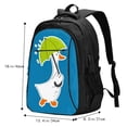 thumbnail image 2 of Japuie Goose Holding an Umbrella Print Laptop Backpack,Business Travel Durable Laptops Backpack with USB Charging Port,Water Resistant College Computer Bag for Women & Men, 2 of 5