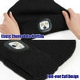 thumbnail image 3 of IC ICLOVER Winter LED Beanie Hat with Light, USB Rechargeable Warm Fleece Lined Knitted Headlight Cap Gifts for Men Women, Black, 3 of 9