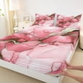 thumbnail image 3 of Manfei Marbling Watercolor 4pcs Bed Sheets for Children Teens Adults,Vintage Aesthetic King Sheets,Minimalist Abstract Gradient Super Cozy Sheet Set,Ultra Soft Home Decor, 3 of 7