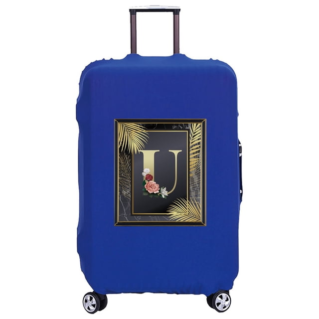 18-32 Inch Large Capacity Travel Essential Bag Travel Accessories Trolley Box Golden Letter Serie Print Pattern Protective Cover 8golden U S