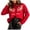 Red, variant on Lovskoo Women 2 Piece Outfits Knit Long Sleeve Cardigan Set Casual Sweater Pants Lounge Sets 2025 Spring Fall Clothes White
