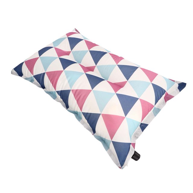 Automatic Inflatable Pillow High Elasticity Compression Foam Ethnic Style Causal Blow Up Camping Pillow for Outdoor