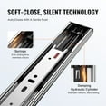 thumbnail image 3 of KFFKFF Set of 6, 20-Inch Drawer Slides, Side Mounting Rails, Robust Full-Extension Steel Tracks, Quiet Soft-Close Guide Glides, Suitable for Kitchen Cabinets, Ball Bearing Runners, 3 of 9