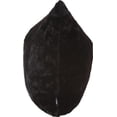 thumbnail image 2 of HOWARD ELLIOTT ANGORA Throw Pillow 24x24 Ebony Black Polyester Insert Poly, 2 of 4