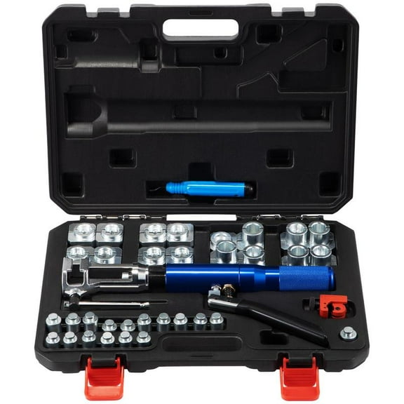 VEVOR Hydraulic Flaring Tool Kit, 45 ° Double Flaring Tool, Brake Repair Brake Flaring Tools for 3/16"-1/2"