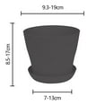 thumbnail image 2 of Maceta de plástico duradera y liviana de 4 pulgadas de diámetro superior, diseño moderno ideal para una variedad de plantas, macetas de plástico PP de alta calidad para interiores y exteriores con, 2 of 4
