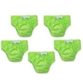 thumbnail image 2 of KaWaii Baby Lot de 5 Couches de Bain Réutilisables pour la Natation, Légères, Ajustables, Vert Néon, 2 of 5